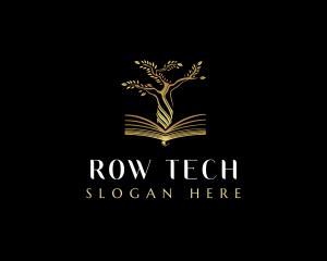 Elegant Tree  Book logo design