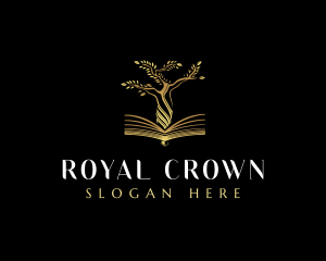 Elegant Tree  Book logo design