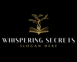 Elegant Tree  Book logo design