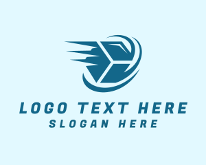 Fast - Express Courier Box logo design