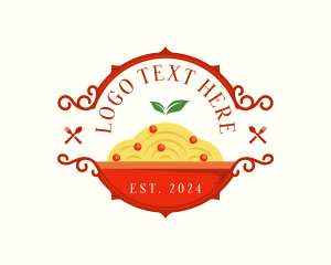 Luxury - Italian Pasta Spaghetti logo design