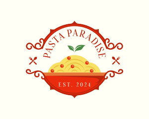 Culinary Pasta Spaghetti logo design