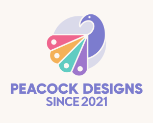 Colorful Wild Peacock  logo design