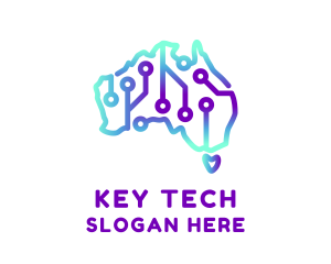 Tech Map Australia logo design