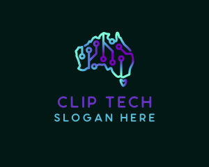 Tech Map Australia logo design