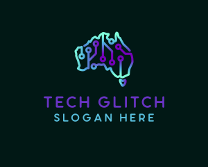 Tech Map Australia logo design