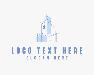 Floor Plan - Building Blueprint Architecture logo design