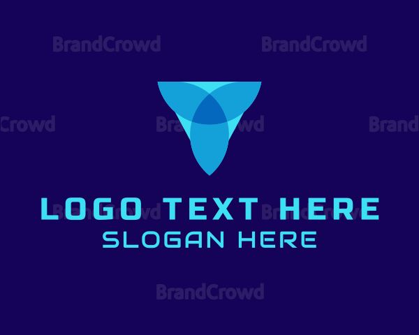 Modern Clover Letter V Logo