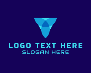 Industrial - Modern Clover Letter V logo design