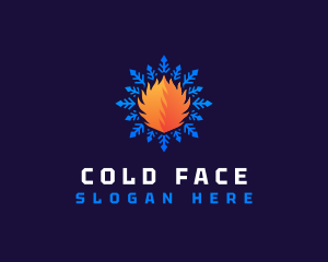 Hot and Cold Ventilation logo design