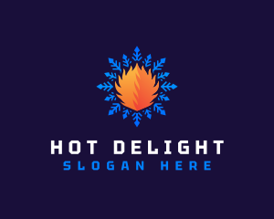 Hot and Cold Ventilation logo design