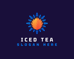 Hot and Cold Ventilation logo design