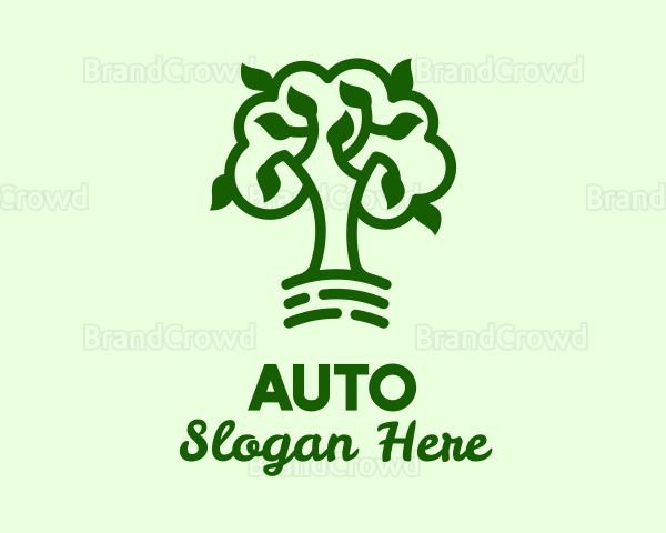 Natural Green Tree Logo