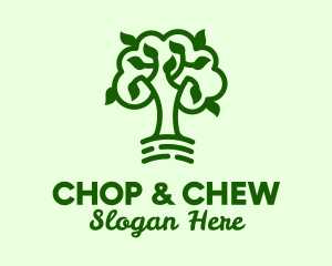 Green - Natural Green Tree logo design