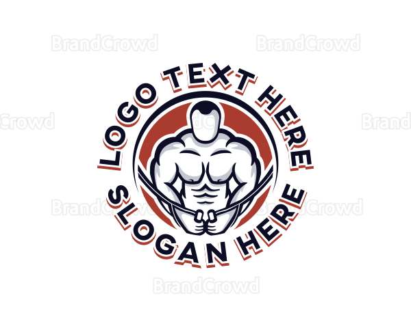 Weightlifting Gym Workout Logo