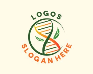 Modern DNA Leaf  Logo
