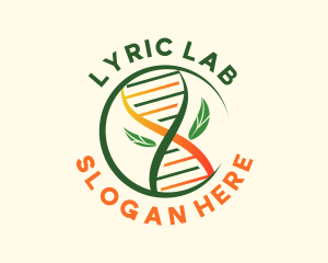 Modern DNA Leaf  logo design