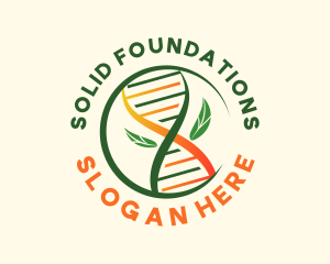Research - Modern DNA Leaf logo design