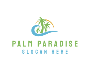 Tropics - Paradise Resort Tour logo design