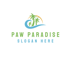 Paradise Resort Tour  logo design