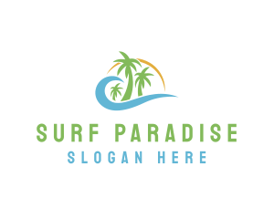 Paradise Resort Tour  logo design