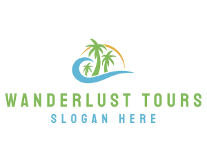 Paradise Resort Tour  logo design