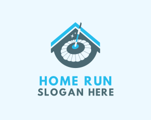 Home Mop Cleaning logo design