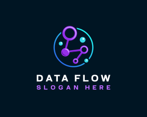 Network Tech Data logo design