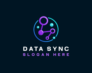 Network Tech Data logo design