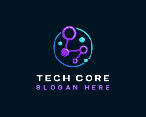 Network Tech Data logo design