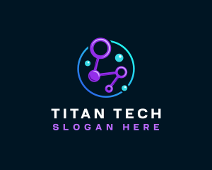 Network Tech Data logo design