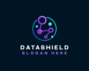 Network Tech Data logo design
