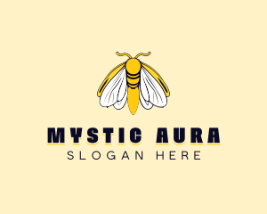 Mystical Butterfly Moth logo design