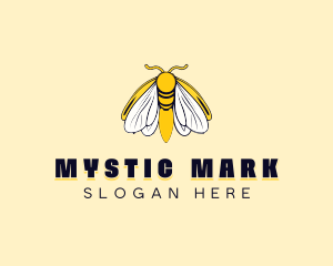 Mystical Butterfly Moth logo design