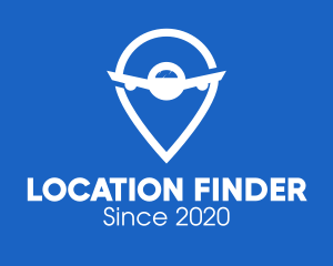 Geolocation - Airplane Flight Locator logo design