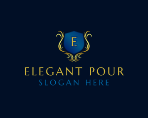 Elegant Crest Shield logo design