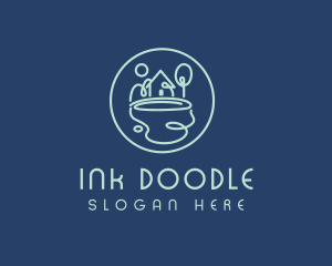 Doodle Lake House logo design