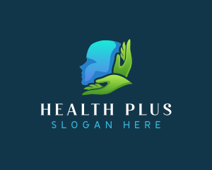 Hand Head Mental health logo design