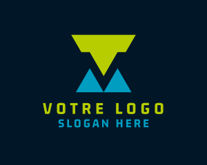 Gaming Streamer Letter V Logo