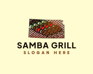 Barbecue Grill Kansas logo design