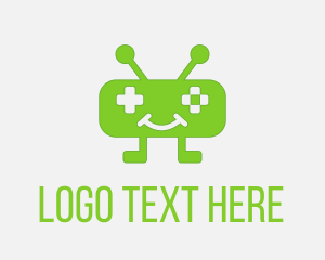 Internet - Cute Green Robot logo design
