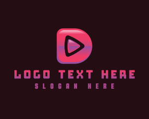 Application - Media Multimedia Letter D logo design