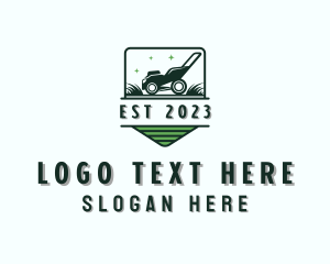 Yard - Lawn Mower Grass Cutting logo design