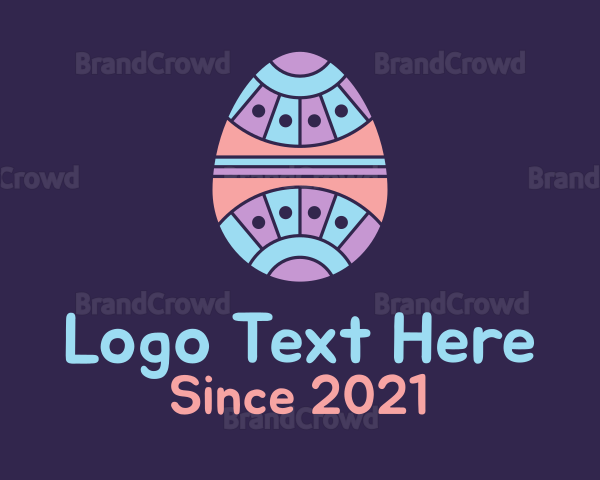 Decorative Easter Egg Logo