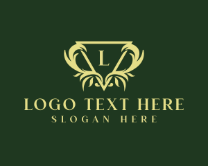 Triangle - Luxury Ornate Crest logo design