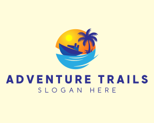 Travel Yacht Tourism logo design