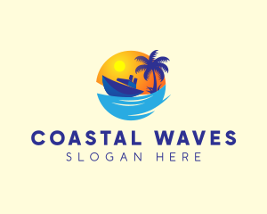 Travel Yacht Tourism logo design