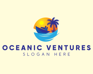 Travel Yacht Tourism logo design