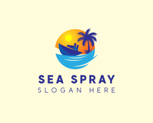 Travel Yacht Tourism logo design