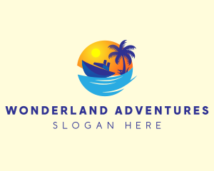 Travel Yacht Tourism logo design